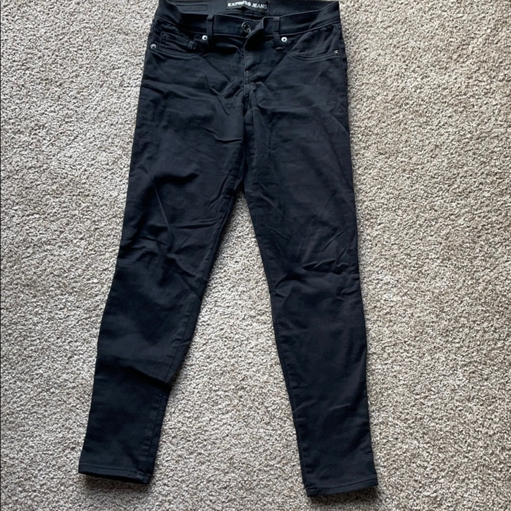Express Extreme Stretch black jeans 0S
